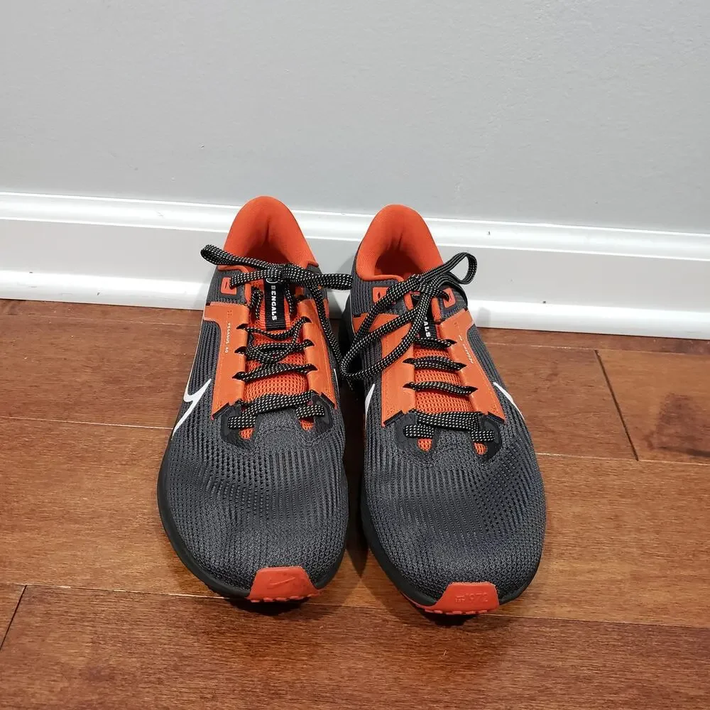 Nike Air Zoom Pegasus 40 Cincinnati Bengals Mens 8.5 NFL Running Shoes